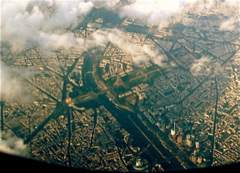 Eiffel Tower from the air as we leave Paris (sy)