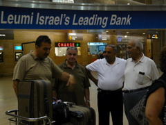 David, Edmond, our driver, and Subi's brother Naim with baggage (rw)
