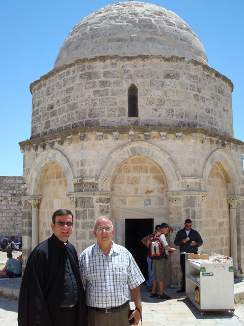 Father and Subi at the Chapel of Christ's Ascension (sy)