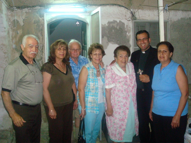 Jack, Alma, Fuad, Suad, ?, Father Samer, ? (sy)