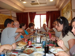 Lunch at Karwan "Abuzuz" Restaurant - Paul, Robert, Ann, Nina, Subi, Karim, Salim, Ursula, Natalia (sy)