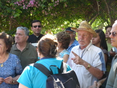 George explains the Garden of Gethsemane (rw)
