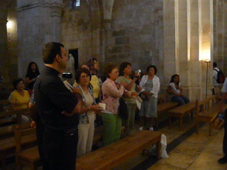 Singing in the Basilique Sainte-Anne (movie also) (rw)