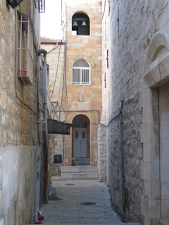 Narrow Street and Bells, Old Jerusalem (rw)