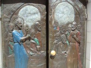 Bas-relief on bronze doors to Peter of Galicantu (hs)