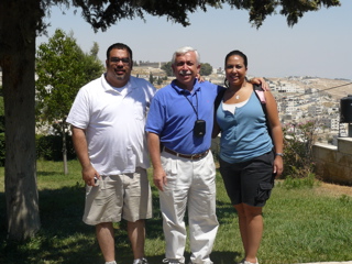 Karim, Bill, and Nicole at Peter of Galicantu (rw)