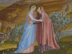 Icon of Mary's visit to Elizabeth, Church of the Visitation (rw)