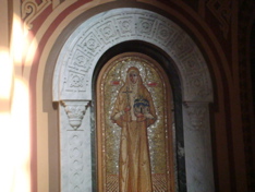 Icon of the New-Martyr Saint Elizabeth (founder and abbess of the Convent of Sts. Martha and Mary in Moscow) in the Russian Church of Mary Magdalene in Jerusalem (hs)