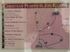 Map of Christian Places in Ein Karem (rw)