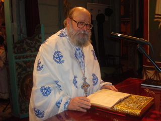 Father during Liturgy at St. Elias Church, Jerusalem (sy)