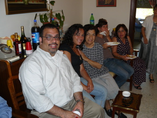 Karim, Nichole, Subi's sister Layla, Nichole,  Rowadi, at Naim's house (rw)