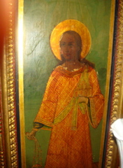 Beautiful icon in the chapel of the Monastery of Transfiguration on Mount Tabor (hs)