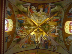 Wonderful iconography in chapel of Monastery of Transfiguration on Mount Tabor (rw)