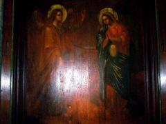 Icon of the Annunciation, with Jesus in Mary's womb, in Nazareth (sy)