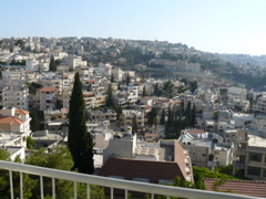 View of Nazareth from our hotel room (rw)