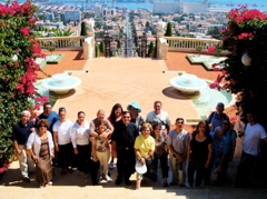 Group photo in Haifa - Bill, Nina, Kazim, Ursula, Nicole, Subi, Widad, Hope, Father Samer, Minerva, Suad, oum Fadi, Fuad, Salim, Alma, Fuad, Robert, Ann, Paul (sy)