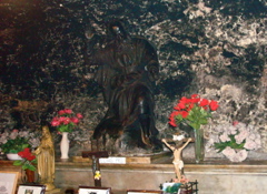Statue of Saint Elias the Prophet at Stella Maris on Mount Carmel (sy)