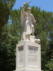 Elijah the prophet executing the priests of Baal on Mount Carmel (rw)