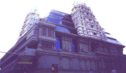 American Hindu Krishna Temple in Bangalore, India