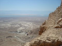 Looking down from the top of Masada (sy)