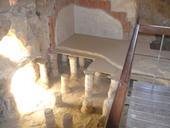 Caldarium with hypocaust floor, Roman Baths, Masada (rw)