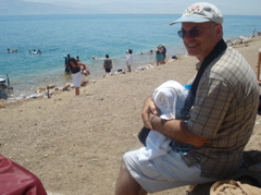 George watching the Dead Sea (sy)
