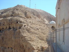 Caves near the Monastery of the Mount of Temptation (sy)