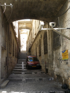 A choice parking spot in the old city (rw)