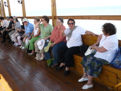 Boat ride on Sea of Galilee, Rafiha, oum Fadi, Ann, Lilian, Suad, Fuad, ... (rw)